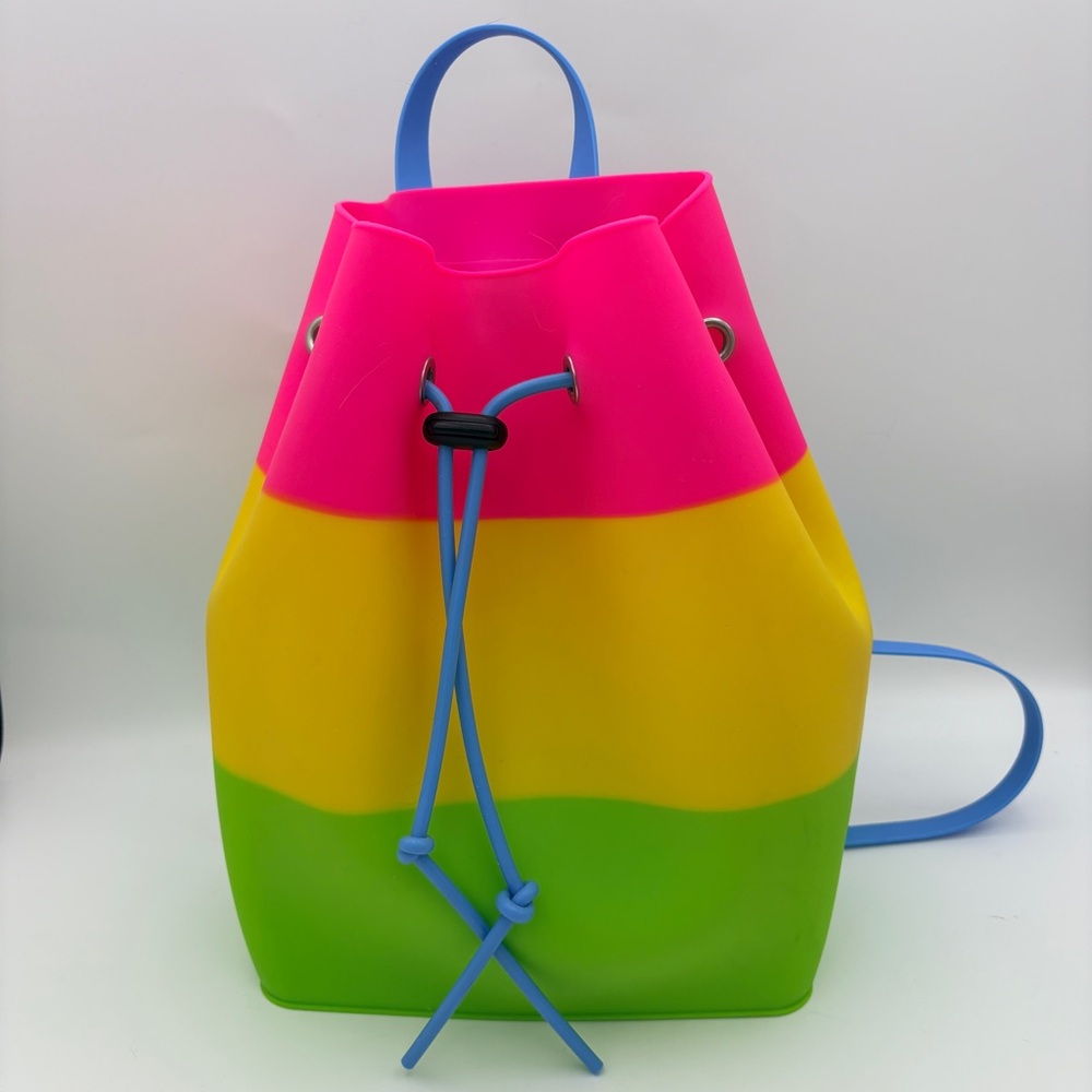 Yummy Gummy Neon Silicone Bucket Mini-Backpack from American Jewel